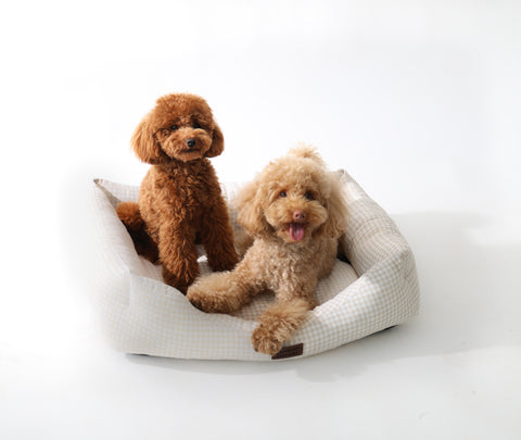 Cama para perros Vichy beige - BAMBINO DOGGIES