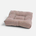Cama reversible para perros Vichy marrón