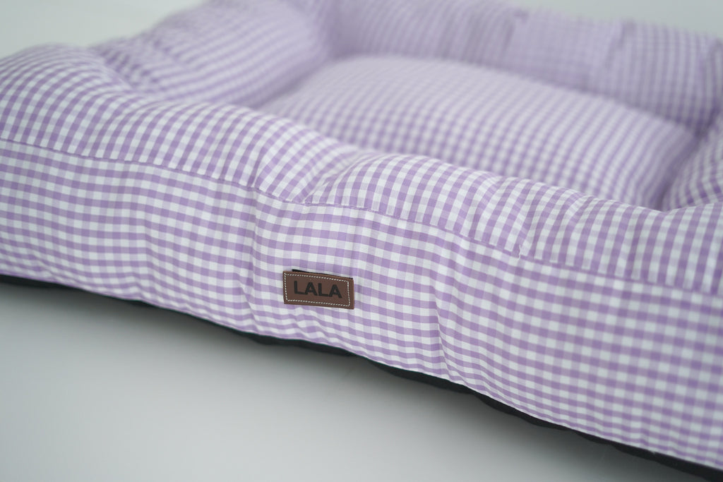 CAMA PARA PERROS VICHY LILA
