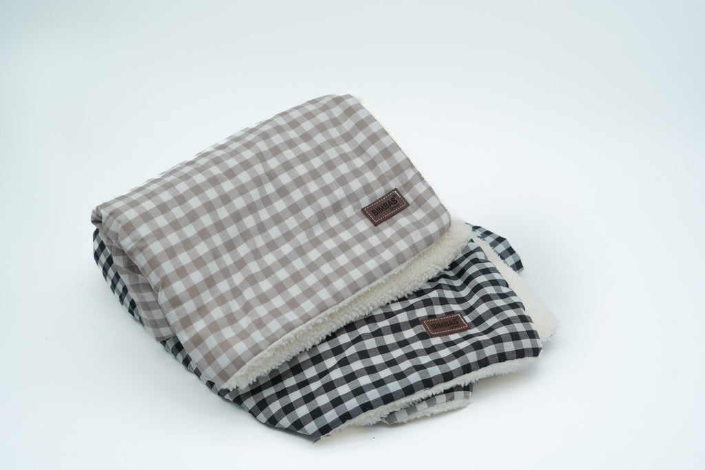 MANTA PARA PERROS VICHY BEIGE