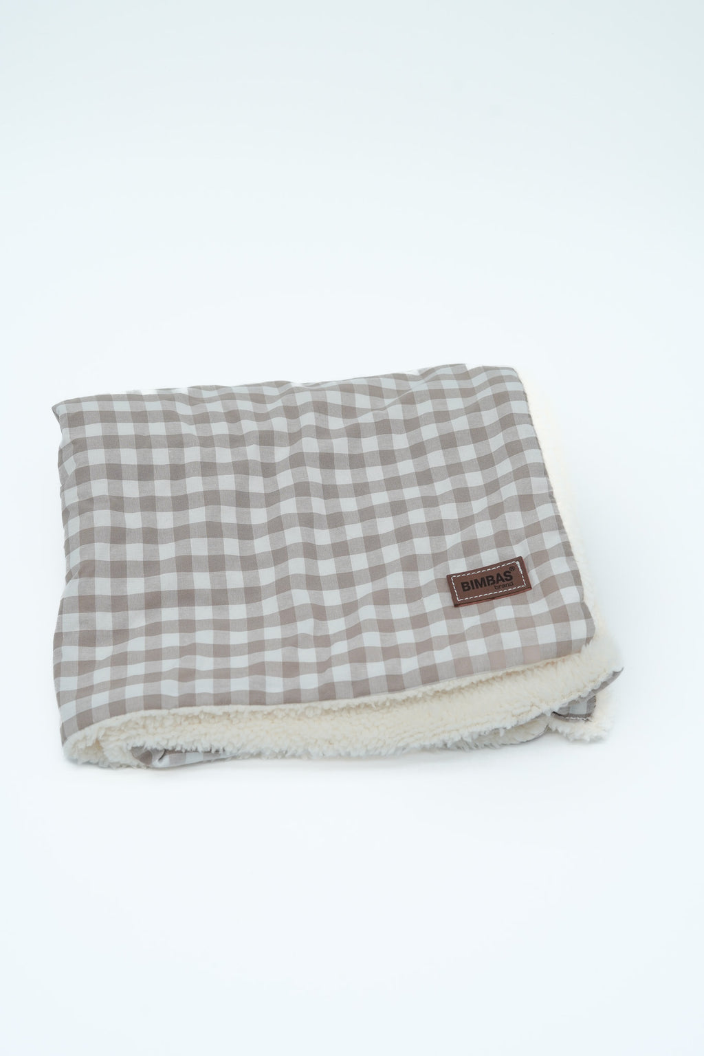 MANTA PARA PERROS VICHY BEIGE