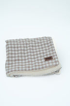 MANTA PARA PERROS VICHY BEIGE