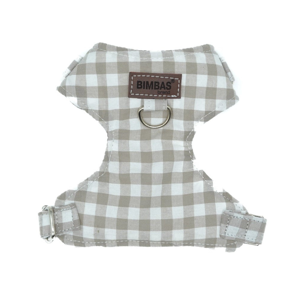 ARNÉS PARA PERROS VICHY BEIGE