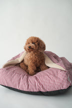 CAMA PARA PERROS DESENFUNDABLE CON MANTA