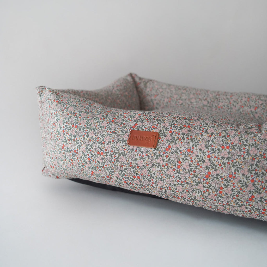 CAMA PARA PERROS DESENFUNDABLE FLORES