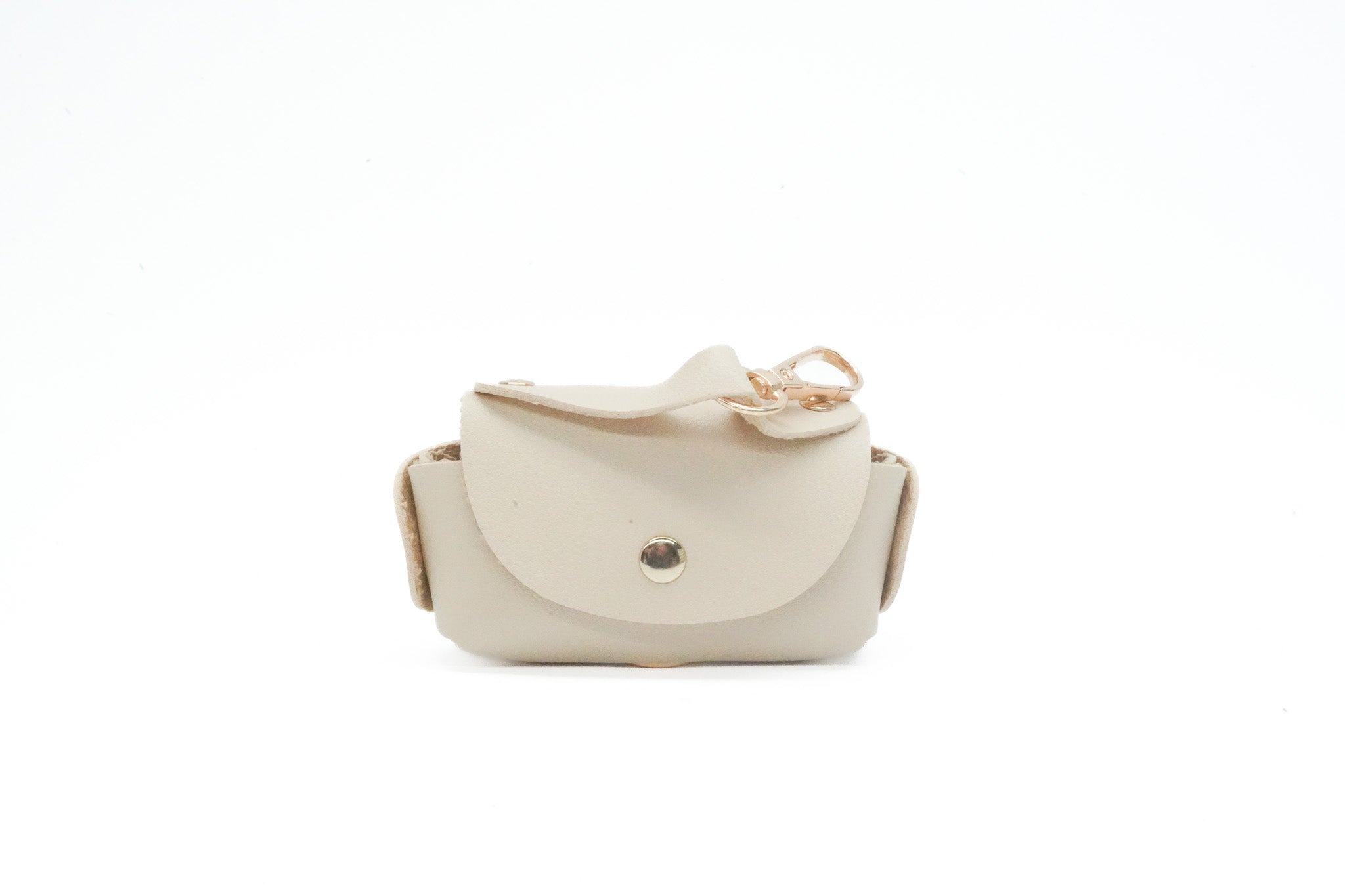 Portabolsas piel perros beige