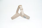 Arnés piel perros beige