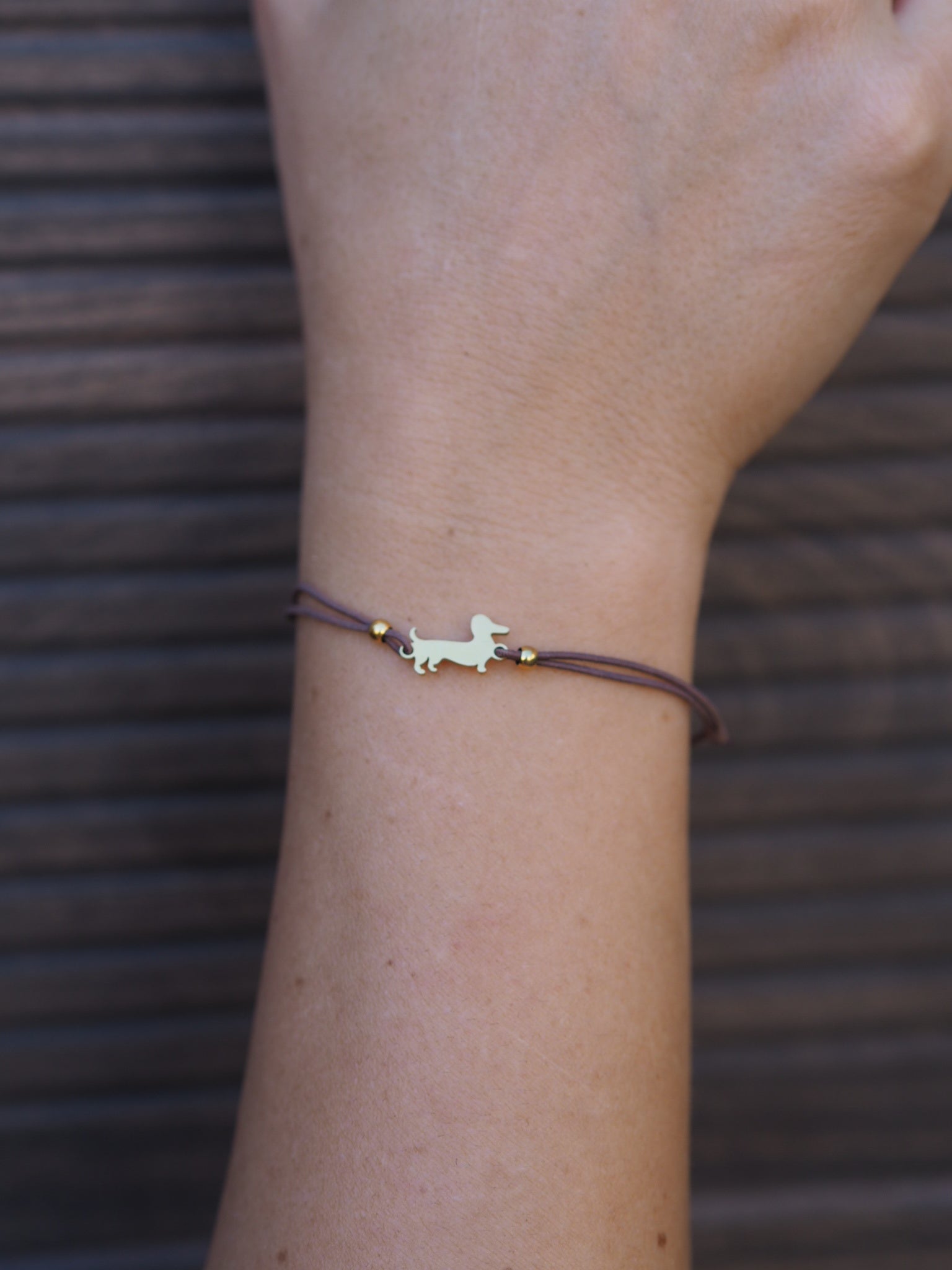 Pulsera silueta teckel