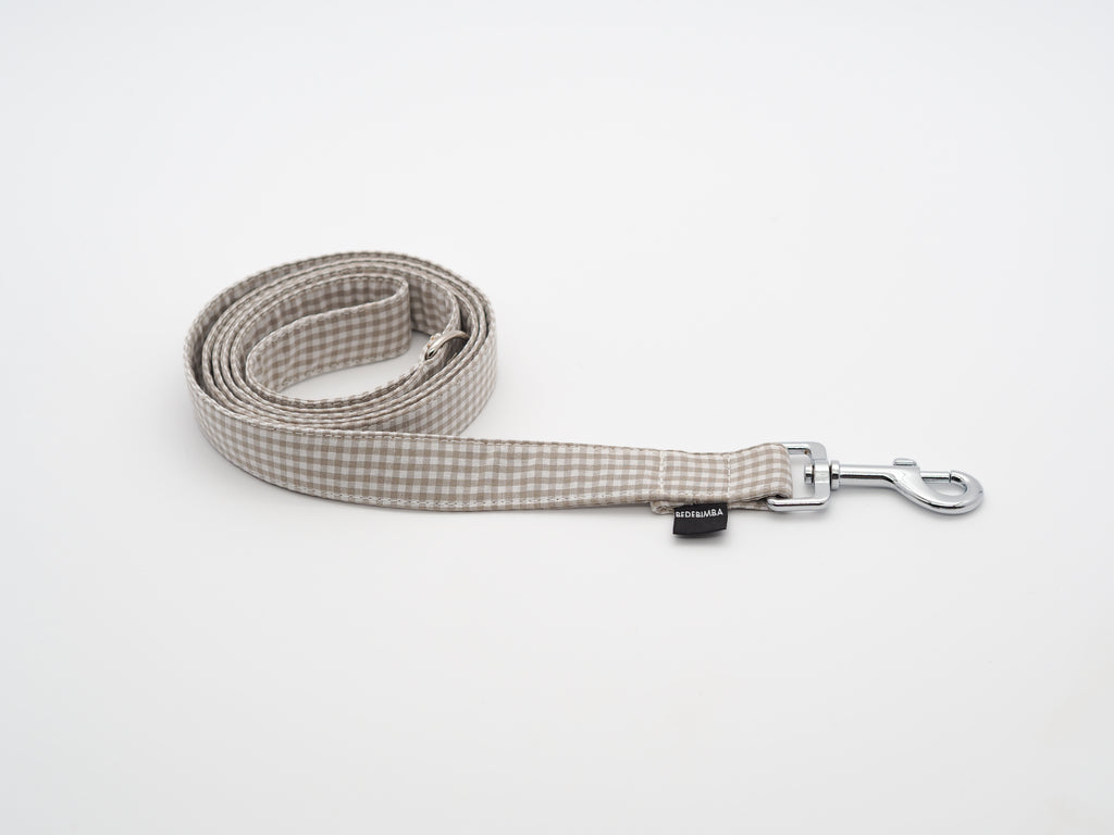 COLLAR PARA PERROS VICHY BEIGE