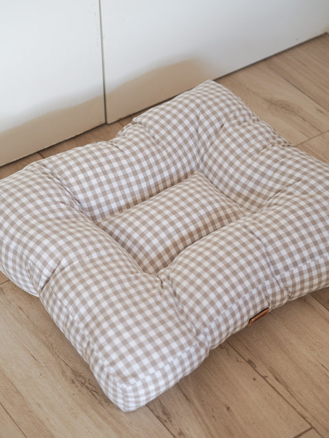 Cama para perros Vichy beige