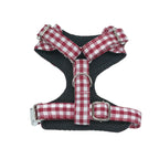 ARNÉS PARA PERROS VICHY GRANATE