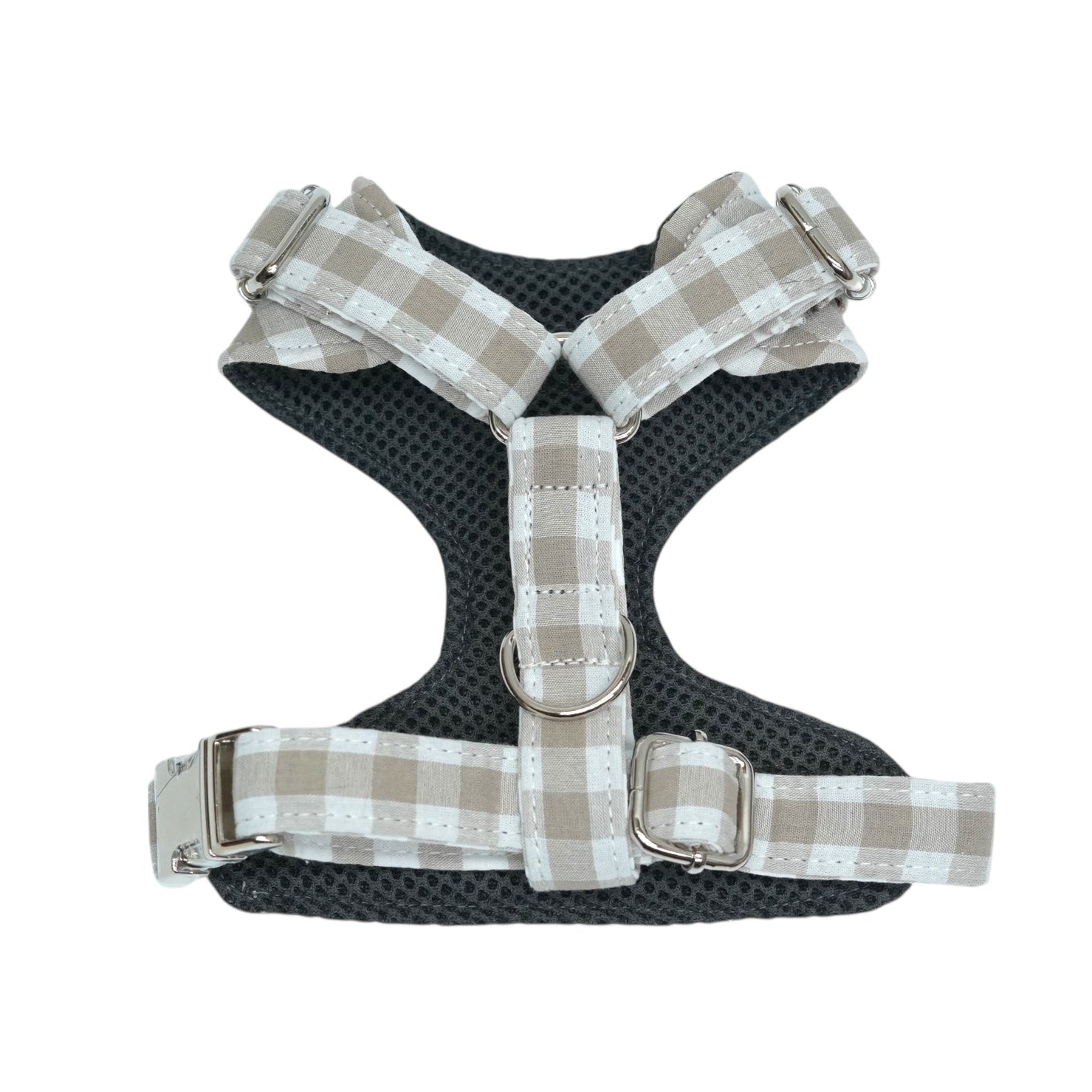 ARNÉS PARA PERROS VICHY BEIGE