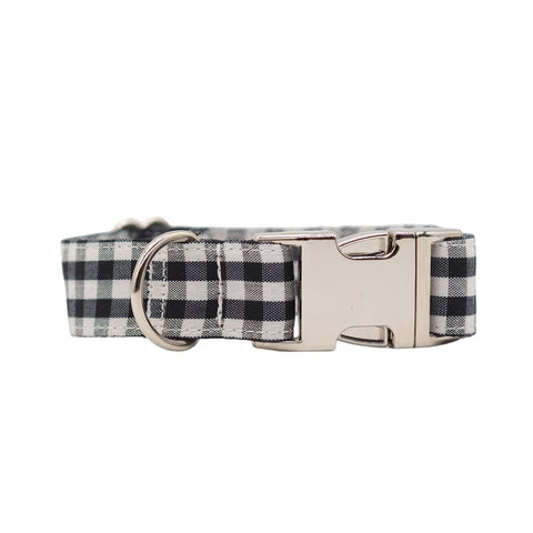 Collar para perros Vichy negro