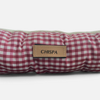 Cama para perros reversible Vichy granate