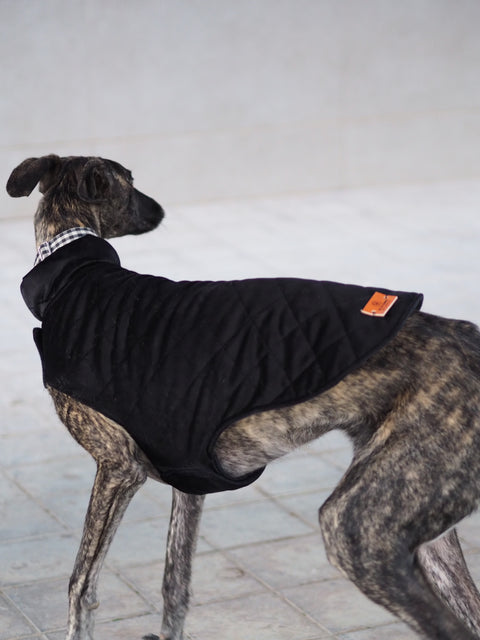 Abrigo para perros negro